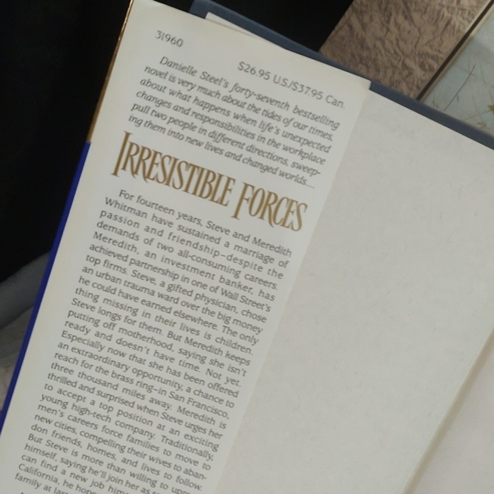 Danielle Steel/ Irresistible Forces -Hardcover Novel 📚 1999 - Picture 3 of 8